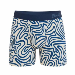 The Rio Grande - Abstract Navy Line Ball Hammock® Magnum Big Pouch Underwear