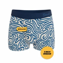 The Rio Grande - Abstract Navy Line Ball Hammock® Pouch Trunks Underwear