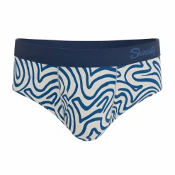 The Rio Grande - Abstract Navy Line Ball Hammock® Pouch Underwear Briefs