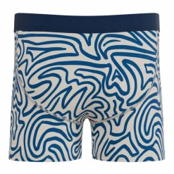 The Rio Grande - Abstract Navy Line Youth Boxer Briefs