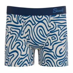 The Rio Grande - Abstract Navy Line Youth Boxer Briefs