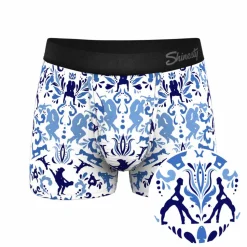 The Risqué Rorschach - Blue Willow Ball Hammock® Pouch Trunks Underwear