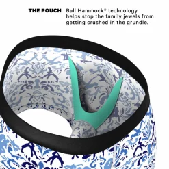 The Risqué Rorschach - Blue Willow Ball Hammock® Pouch Trunks Underwear