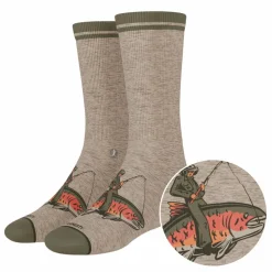 The Rowdy Angler - Fish Cowboy Heel Hammock™ Crew Socks