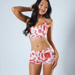 The Santa Slays - Christmas Toile Modal Boyshort Underwear