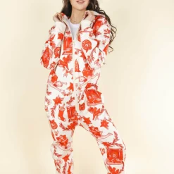 The Santa Slays - Ladies Unisex Christmas Toile Onesie