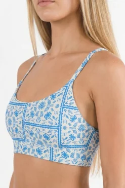 The Santorini - Blue Tile Boob Hammock™ Scoop Bralette