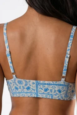 The Santorini - Blue Tile Boob Hammock™ Triangle Bralette