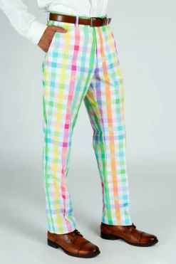 The Savannah Swinger - Pastel Plaid Pants