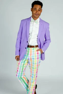 The Savannah Swinger - Pastel Plaid Pants