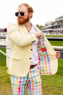 The Savannah Swinger - Yellow Derby Seersucker Suit