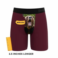 The Scare Bear - Grizzly Bear Ball Hammock® Boxer - Long Leg