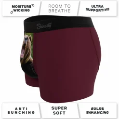 The Scare Bear - Grizzly Bear Ball Hammock® Pouch Trunks Underwear