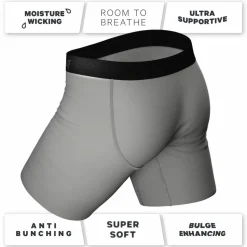 The 50 Shades - Grey Ball Hammock® Boxer - Long Leg