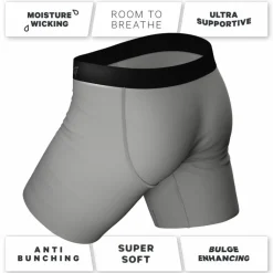 The 50 Shades - Long Leg Ball Hammock® Pouch Underwear With Fly 7 Pack