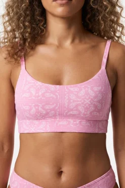 The Silk & Saddle - Pink Bandana Boob Hammock™ Scoop Bralette