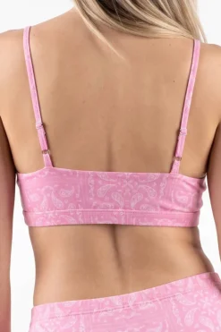 The Silk & Saddle - Pink Bandana Boob Hammock™ Scoop Bralette
