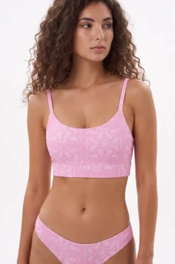 The Silk & Saddle - Pink Bandana Boob Hammock™ Scoop Bralette