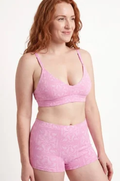 The Silk & Saddle - Pink Bandana Boob Hammock™ Plunge Bralette