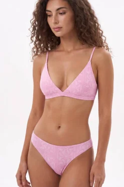 The Silk & Saddle - Pink Bandana Boob Hammock™ Triangle Bralette