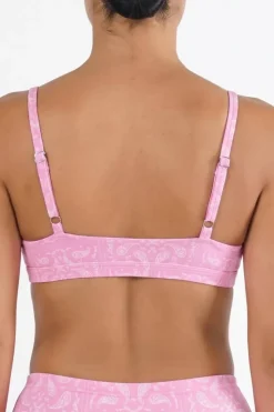 The Silk & Saddle - Pink Bandana Boob Hammock™ Triangle Bralette