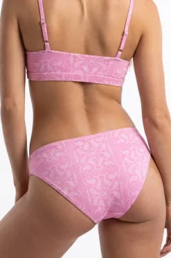 The Silk & Saddle - Pink Bandana Modal Bikini Underwear