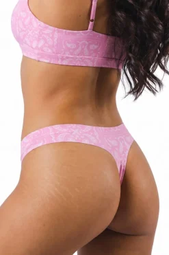The Silk & Saddle - Pink Bandana Seamless Thong