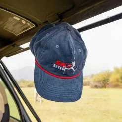 The Ski Naked - Skier 5-Panel Corduroy Snapback Hat