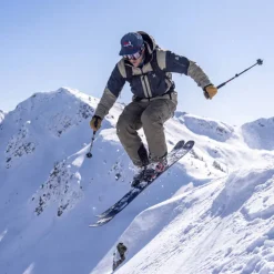 The Ski Naked - Skier 5-Panel Corduroy Snapback Hat