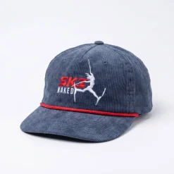 The Ski Naked - Skier 5-Panel Corduroy Snapback Hat