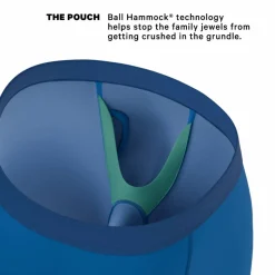 The Skydiver - Ocean Blue Ball Hammock® Boxer - Long Leg