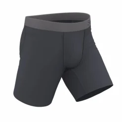 The Slate Expectations - Grey Tonal Ball Hammock® Boxer - Long Leg