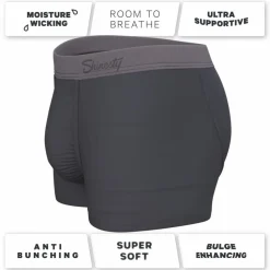 The Slate Expectations - Grey Tonal Ball Hammock® Pouch Trunks Underwear