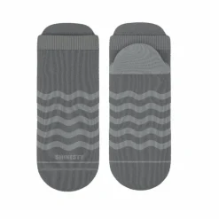 The Sleek - Gray Waves Heel Hammock™ Ankle Socks
