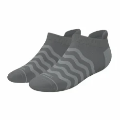 The Sleek - Gray Waves Heel Hammock™ Ankle Socks