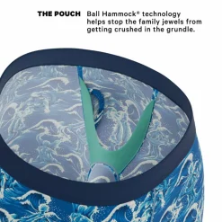 The Slippery When Wet - Naughty Wave Ball Hammock® Boxer - Long Leg