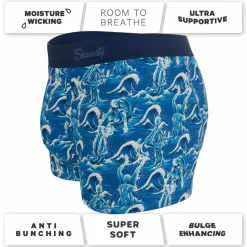 The Slippery When Wet - Naughty Wave Ball Hammock® Pouch Trunks Underwear