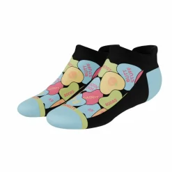 The Smooth Talker - Candy Hearts Heel Hammock™ Ankle Socks
