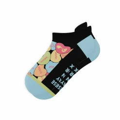 The Smooth Talker - Candy Hearts Heel Hammock™ Ankle Socks