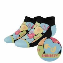 The Smooth Talker - Candy Hearts Heel Hammock™ Ankle Socks