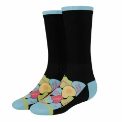 The Smooth Talker - Candy Hearts Heel Hammock™ Crew Socks