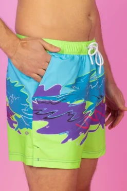 The Snack Shack - Retro Neon Ball Hammock® Pouch 5" Swim Trunks