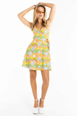 The Solar Flower - Trippy Floral Strappy Dress