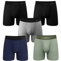 The 5 Solids - Ball Hammock® Pouch Boxer Briefs with Fly 5 Pack