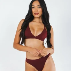 The Sommelier - Burgundy Boob Hammock™ Triangle Bralette