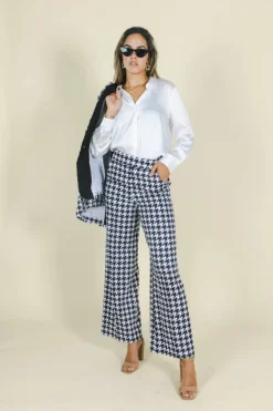 The Sophistication - Houndstooth Women's Suit Pants
