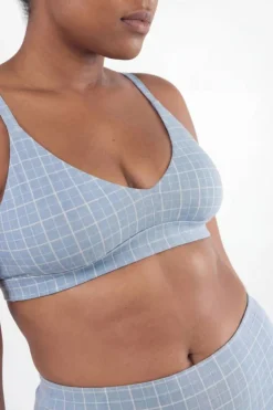 The Spick & Span - Window Pane Plaid Boob Hammock™ Plunge Bralette