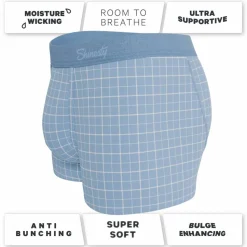 The Spick & Span - Window Pane Plaid Ball Hammock® Pouch Trunks Underwear