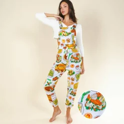 The Spread - White Thanksgiving Women's Pajamaralls®