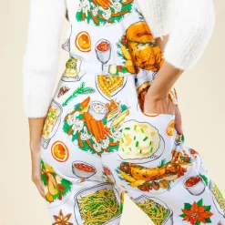The Spread - White Thanksgiving Women's Pajamaralls®